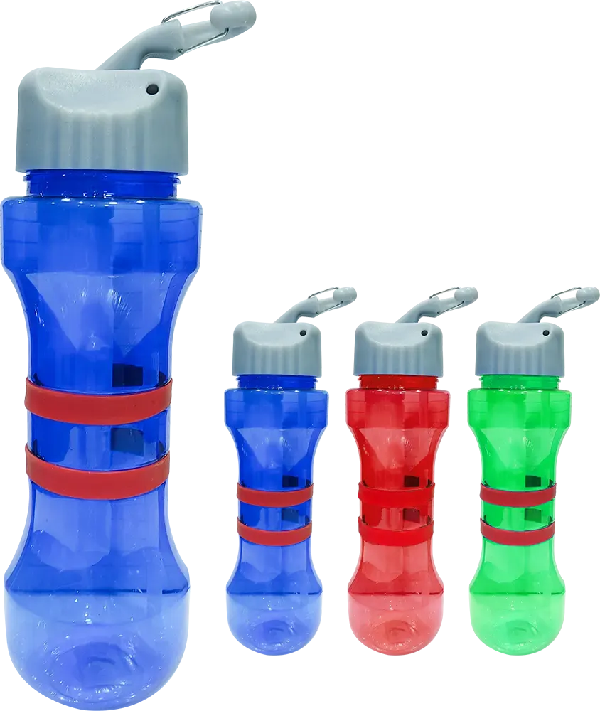 زجاجة مياه رياضية 700 مللى، انبوب ثلج داخلي، شاليمو مدمج، متعددة الألوان، موديل 42-139