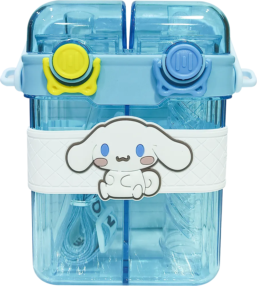 زمزمية ثنائية بشخصيات ديزنى، الوان شفافة متعددة، موديل 007-1