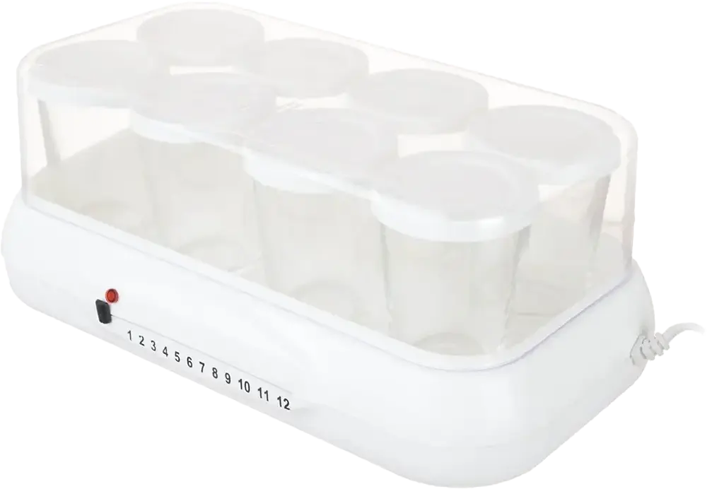 ماكينة تحضير زبادي سيتي، 8 أكواب، 10 واط، لون أبيض، موديل HMA-1003