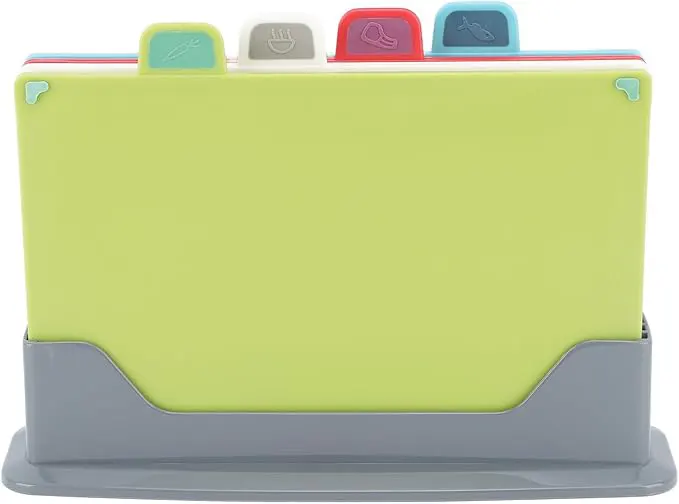 طقم بلانشه بلاستيك من 4 قطع مع حامل تخزين