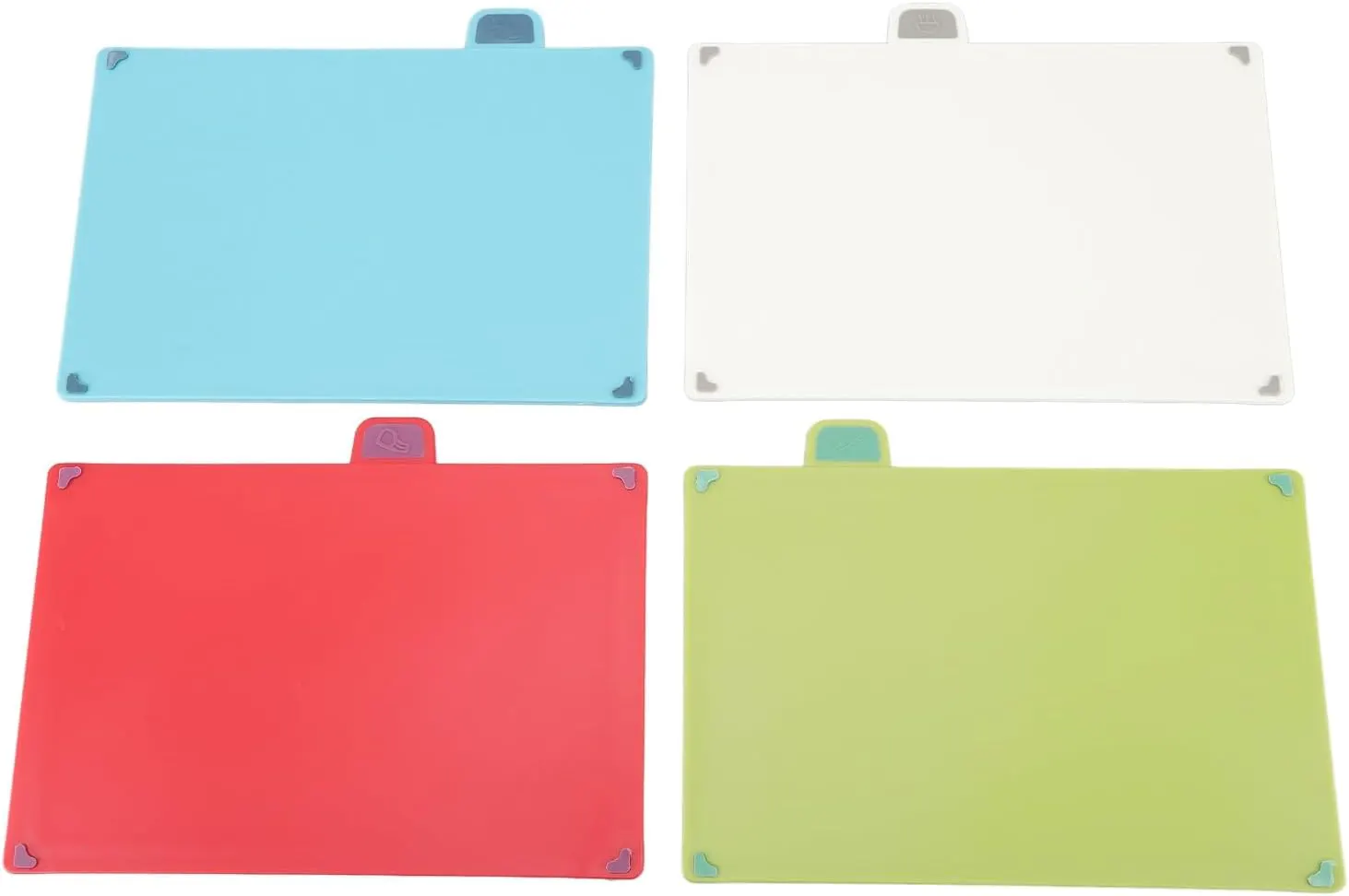 طقم بلانشه بلاستيك من 4 قطع مع حامل تخزين