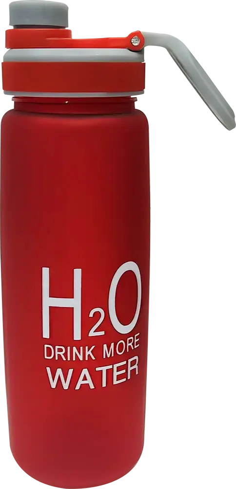 زجاجة مياه رياضية 700 مللى، انبوب ثلج داخلي، بلاستيك مط، متعددة الألوان، موديل 42-127