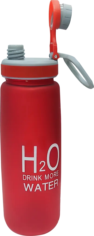 زجاجة مياه رياضية 700 مللى، انبوب ثلج داخلي، بلاستيك مط، متعددة الألوان، موديل 42-127