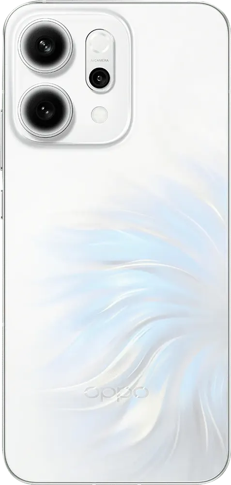 موبايل اوبو رينو 14 ثنائي الشريحة ، ذاكرة 256 جيجابايت ، رامات 12 جيجابايت ، شبكة الجيل الخامس، أبيض