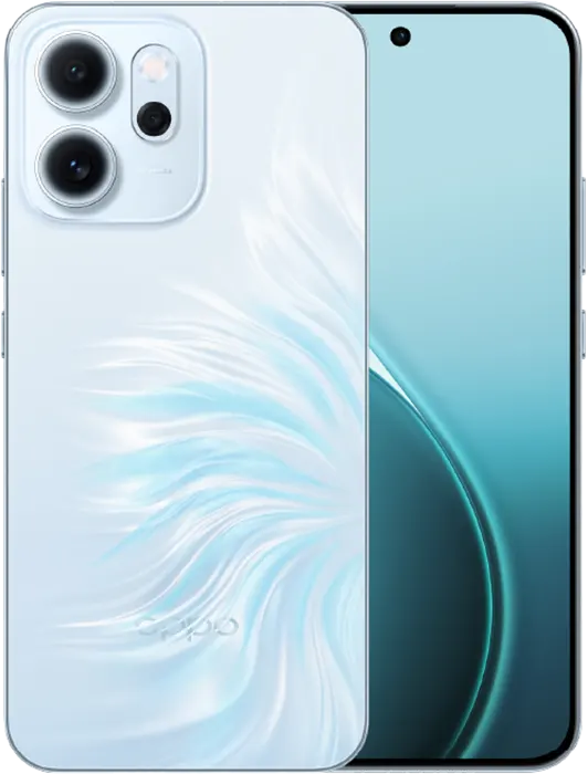 موبايل اوبو رينو 14 إف ثنائي الشريحة ، ذاكرة 256 جيجابايت ، رامات 12 جيجابايت ، شبكة الجيل الخامس،أزرق فاتح