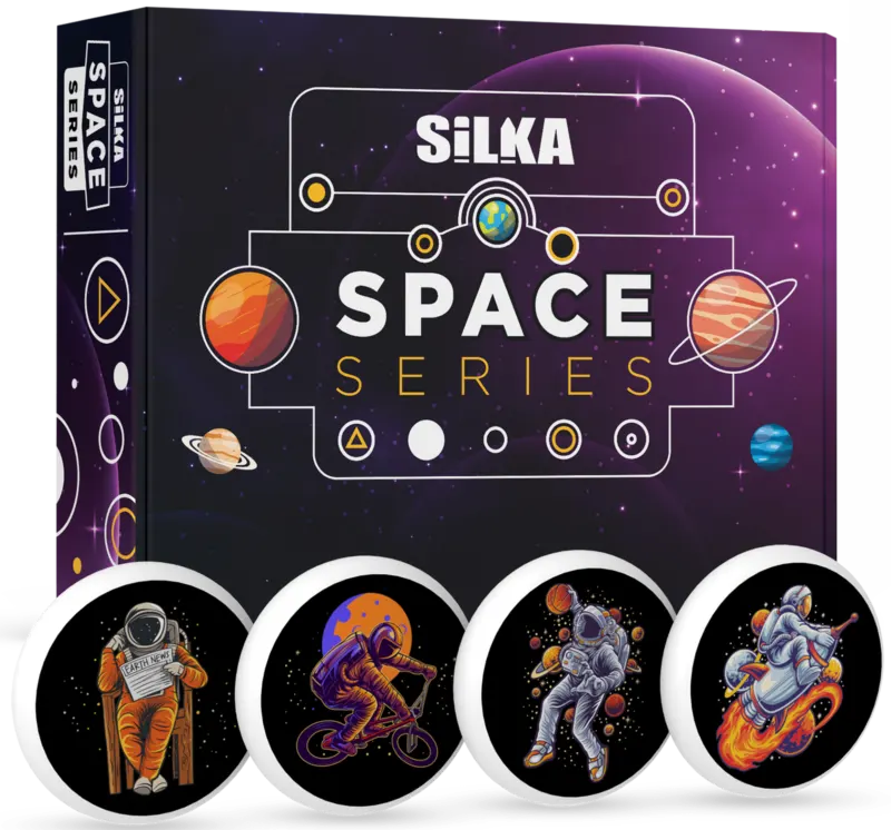 استيكة فاكيوم تركي سيلكا سبيس، أشكال رائد فضاء ، ألوان متعددة، ART-16