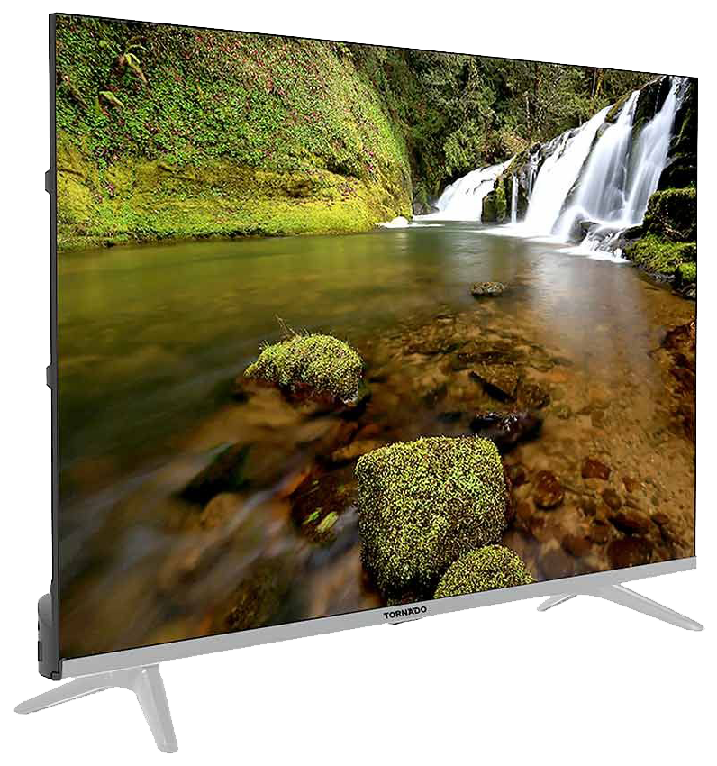 شاشة تورنيدو سمارت بدون فريم ، 55 بوصة ، دقة 4K ، تقنية ال اي دي ، نظام اندرويد ، ريسيفر داخلي ، 55UA5300E