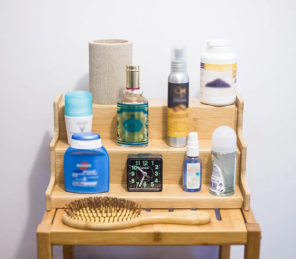 سلم توابل خشب صغير 3 طبقات ، 89-1