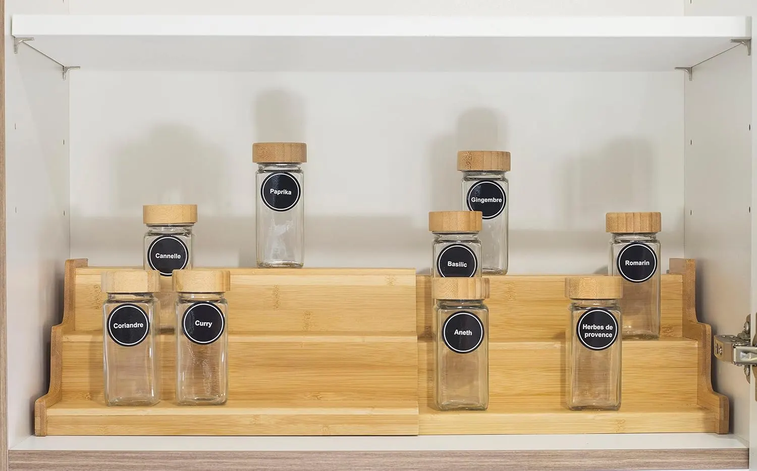 سلم توابل خشب صغير 3 طبقات ، 89-1