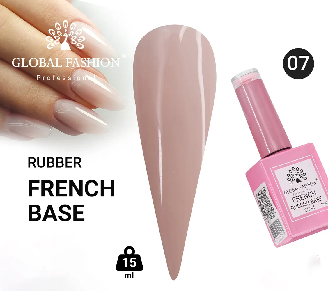طبقة قاعدة جل جلوبال فاشون مطاطية فرنسية، 15 مل، 07