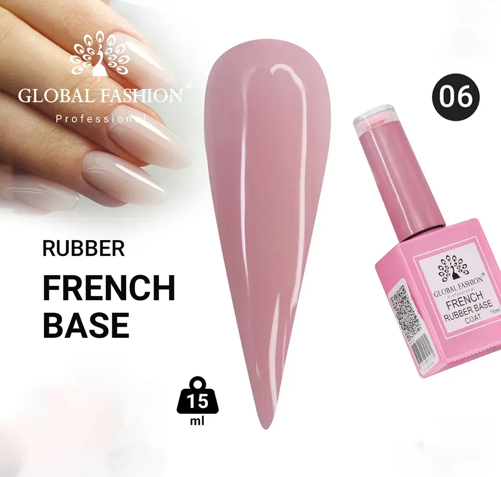 طبقة قاعدة جل جلوبال فاشون مطاطية فرنسية، 15 مل، 06
