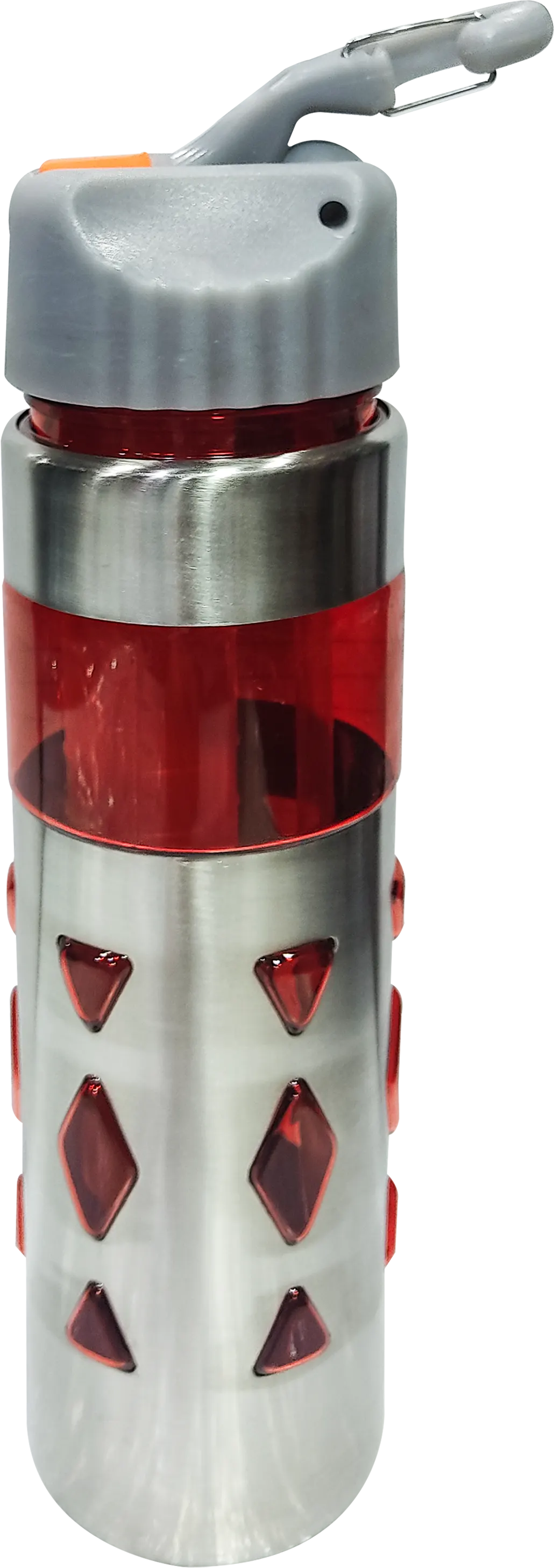 زجاجة مياه رياضية 700 مللى، انبوب ثلج داخلي، شاليمو مدمج، هيكل اكريلك * استانلس ستيل، متعددة الألوان، موديل 42-143