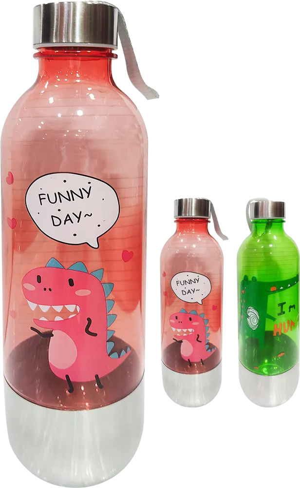 زجاجة مياه رياضية 800 مللي، بلاستيك * استانلس ستيل، متعددة الألوان، موديل 42-137