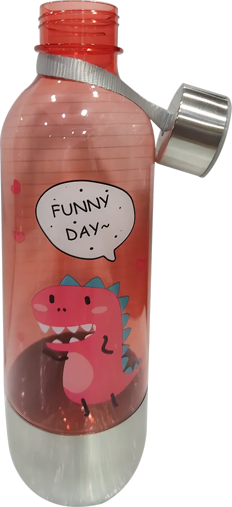 زجاجة مياه رياضية 800 مللي، بلاستيك * استانلس ستيل، متعددة الألوان، موديل 42-137