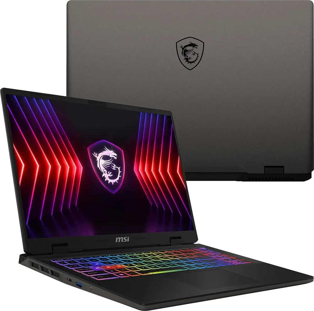 لابتوب msi سورد 16 HX B14VFKG-1049XEG ، انتل كور™ I7-1465HX، رامات 16 جيجابايت، هارد ديسك 512 جيجابايت SSD ، كارت شاشة NVIDIA® GeForce RTX™ 4060 سعة 8 جيجابايت GDDR6، شاشة 16 بوصة FHD+، دوس، أسود