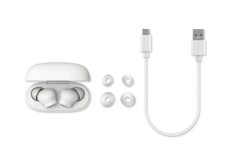 سماعات أذن لاسلكية من فيليبس سيريس 1000، بلوتوث 5.4، مقاومة للماء IPX4، وقت تشغيل 24 ساعة، تحكم باللمس، أبيض، TAT1109WT-97