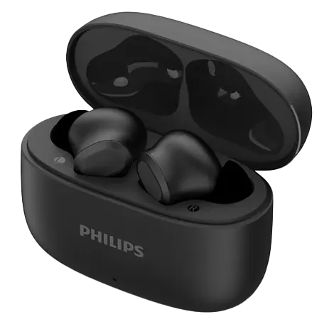 سماعات أذن لاسلكية من فيليبس سيريس 1000، بلوتوث 5.4، مقاومة للماء IPX4، وقت تشغيل 24 ساعة، تحكم باللمس، أسود، TAT1109BK-97