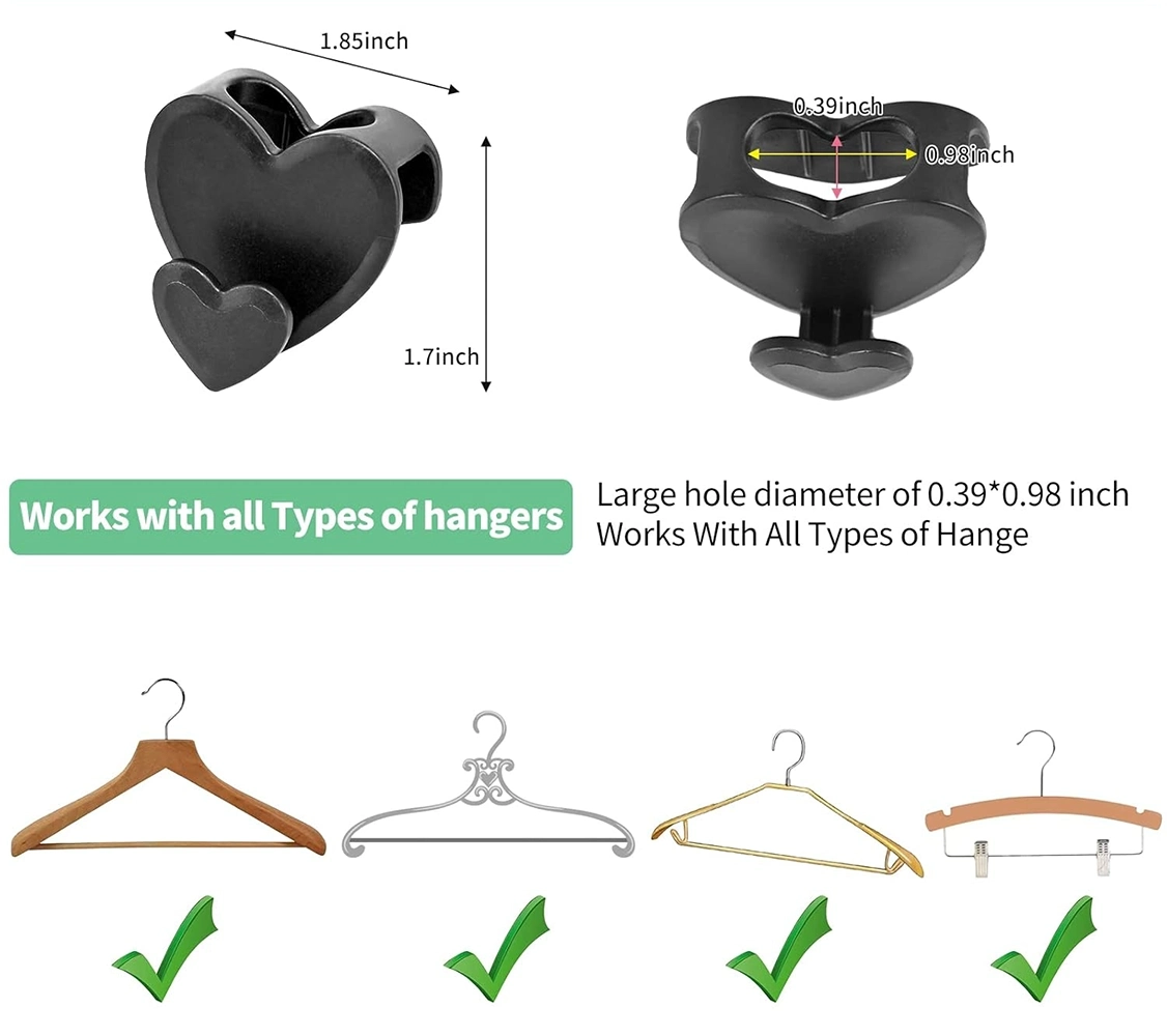 مجموعة  شماعة سحريه 12 قطعة على شكل قلوب