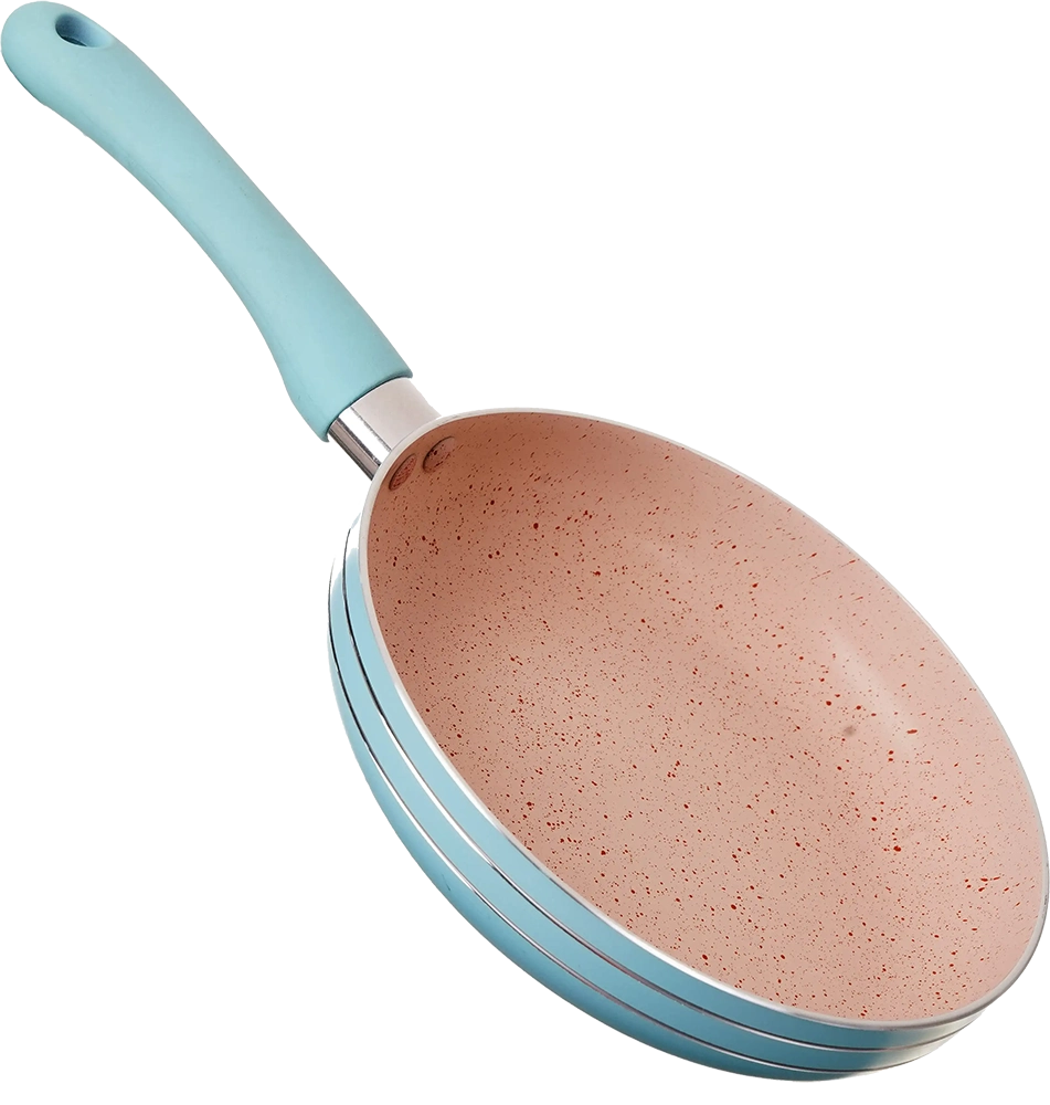 مقلاية جيرانيت مستديره ، مقاس 16 ، تركواز