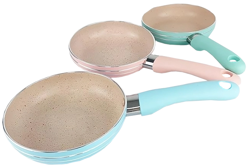 مقلاية جيرانيت مستديره ، مقاس 16 ، تركواز