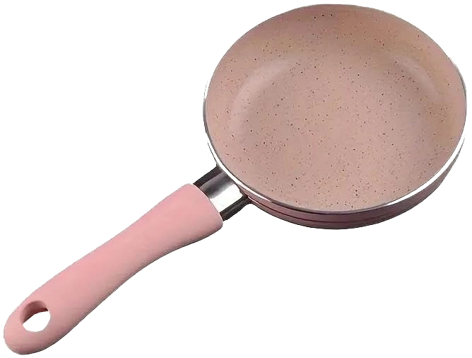 مقلاية جيرانيت مستديره ، مقاس 12 ، بينك