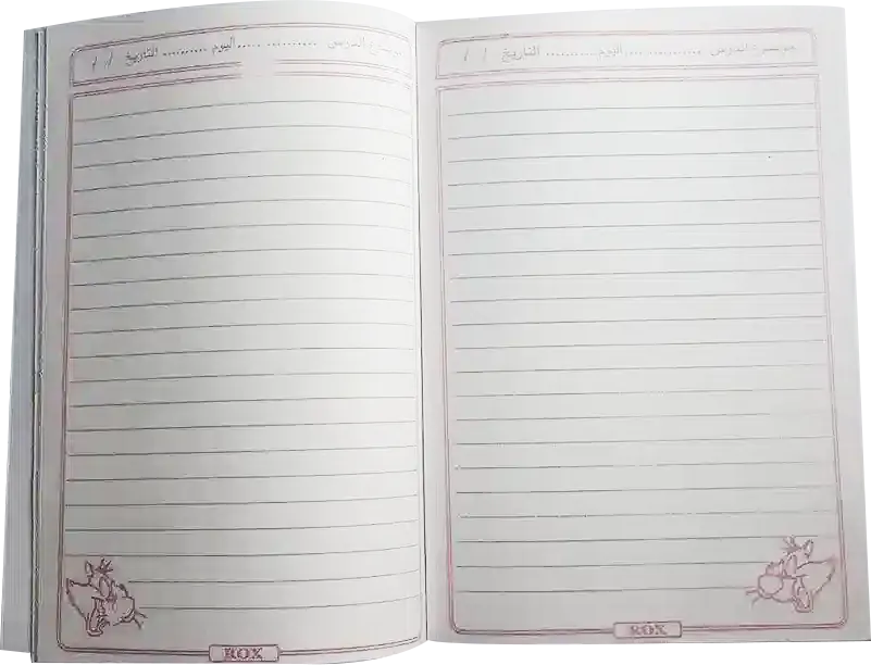 كراسة روكس 28 ورقة، مسطر عادي، مقاس 21*15 سم، اشكال متعددة