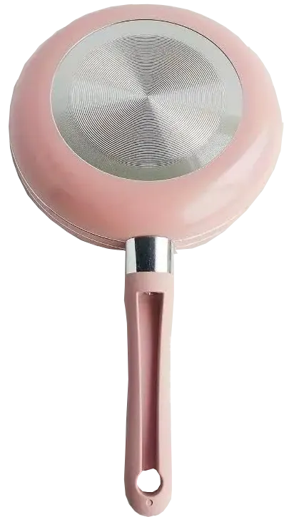 مقلاية جيرانيت مستديره ، مقاس 14 ، بينك