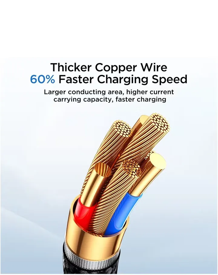 كابل شحن ونقل بيانات سريع  جوي روم Starry ، شحن سريع 3 أمبير ، 1 مبير، من usb-a الى LIGHNING، أسود ، S-A32