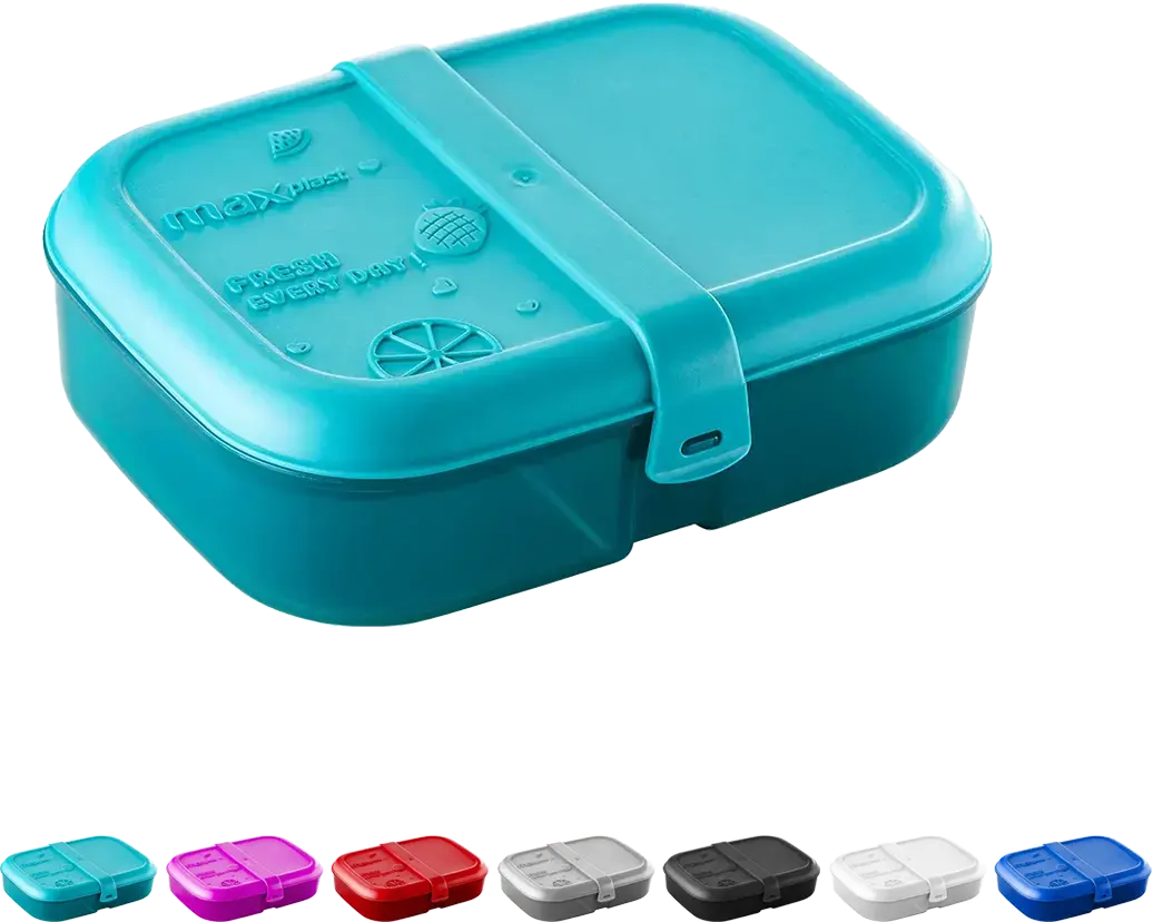 لانش بوكس ماكس بلاست فودي بلاستيك، سعة 1.1 لتر، ألوان متعددة، موديل 1622