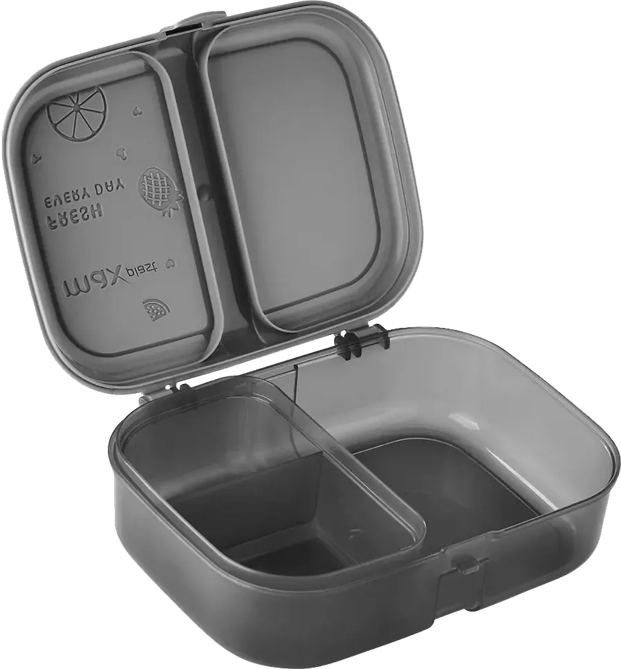 لانش بوكس ماكس بلاست فودي بلاستيك، سعة 1.1 لتر، ألوان متعددة، موديل 1622