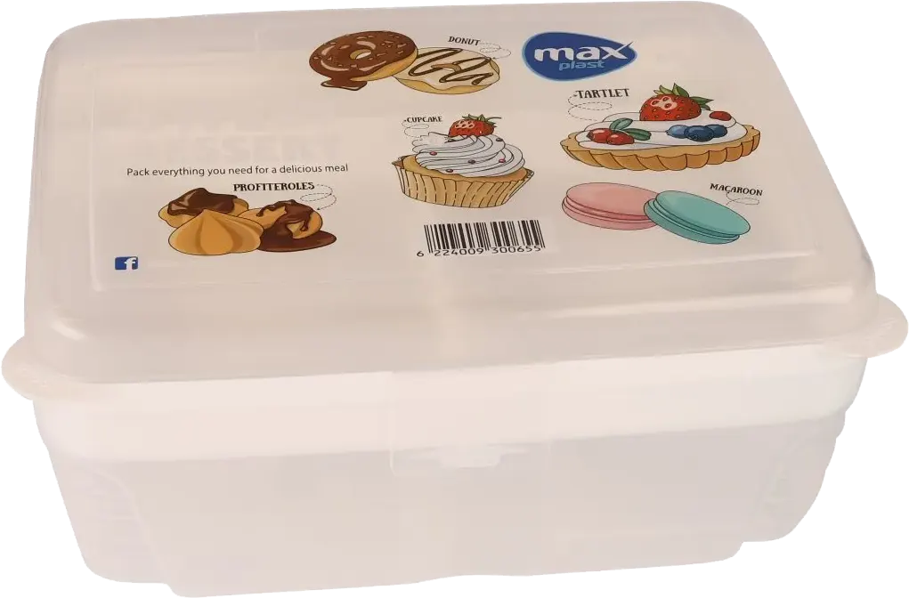 لانش بوكس بلاستيك ماكس بلاست ميجا ، 1.2 لتر، مع أدوات طعام، متعدد الالوان