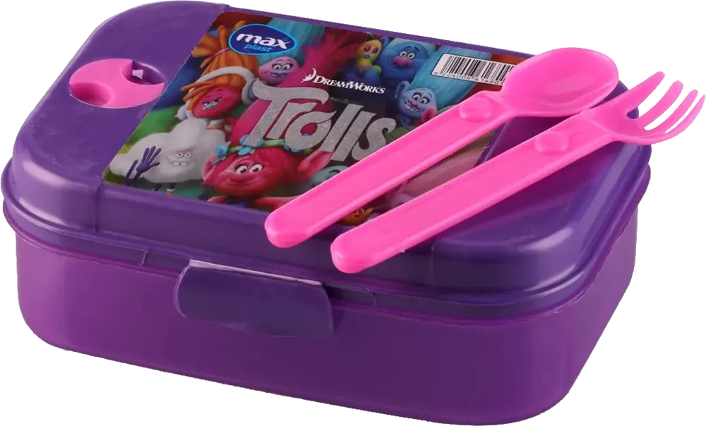 لانش بوكس ماكس بلاست تريندي بلاستيك، سعة 800 ملي، ألوان متعددة، موديل 1680