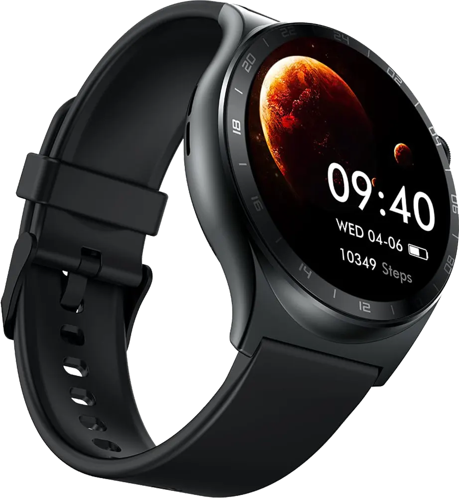 ساعة انفينيكس الذكية اكس واتش 3، شاشة لمس اموليد 1.43 بوصة، بلوتوث 5.3، مقاومة للماء IP68، بطارية 300 مللي امبير، سوار سيليكون اسود، هيكل رمادي