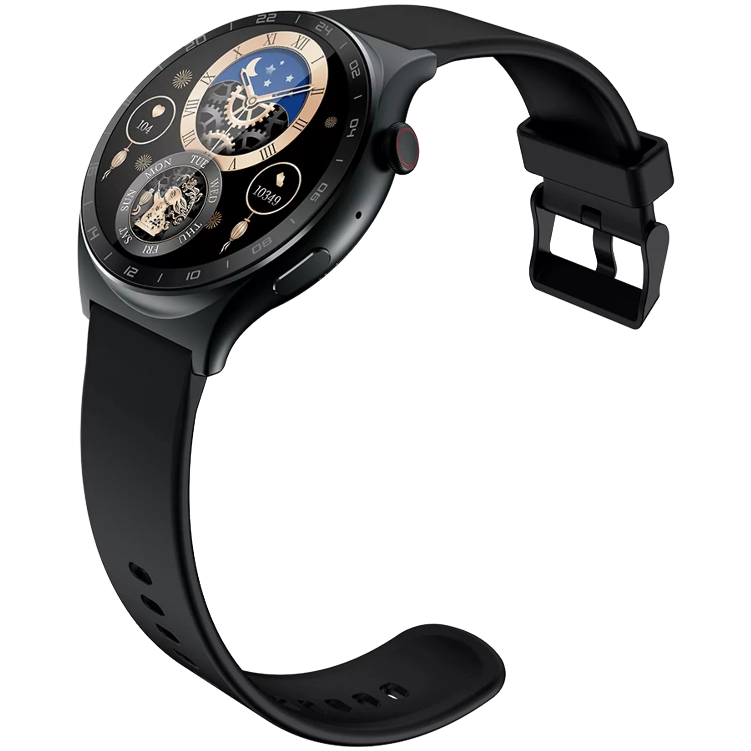 ساعة انفينيكس الذكية اكس واتش 3، شاشة لمس اموليد 1.43 بوصة، بلوتوث 5.3، مقاومة للماء IP68، بطارية 300 مللي امبير، سوار سيليكون اسود، هيكل رمادي