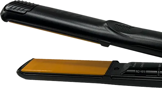 مكواة شعر كنزي أباظة، ألواح سيراميك، 235 درجة، أسود، ABAZA KING2024 980F