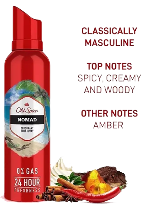 مزيل عرق سبراي نوماد للرجال من اولد سبايس، 140 مل