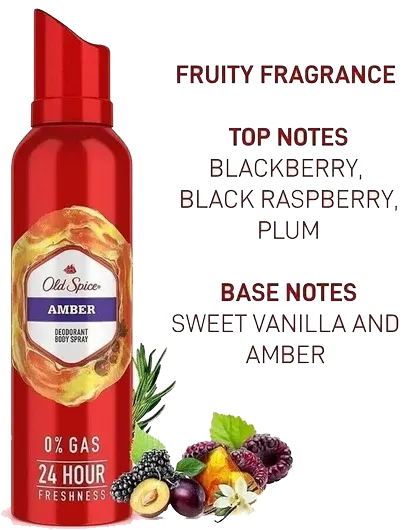 مزيل عرق سبراي امبر للرجال من اولد سبايس، 140 مل