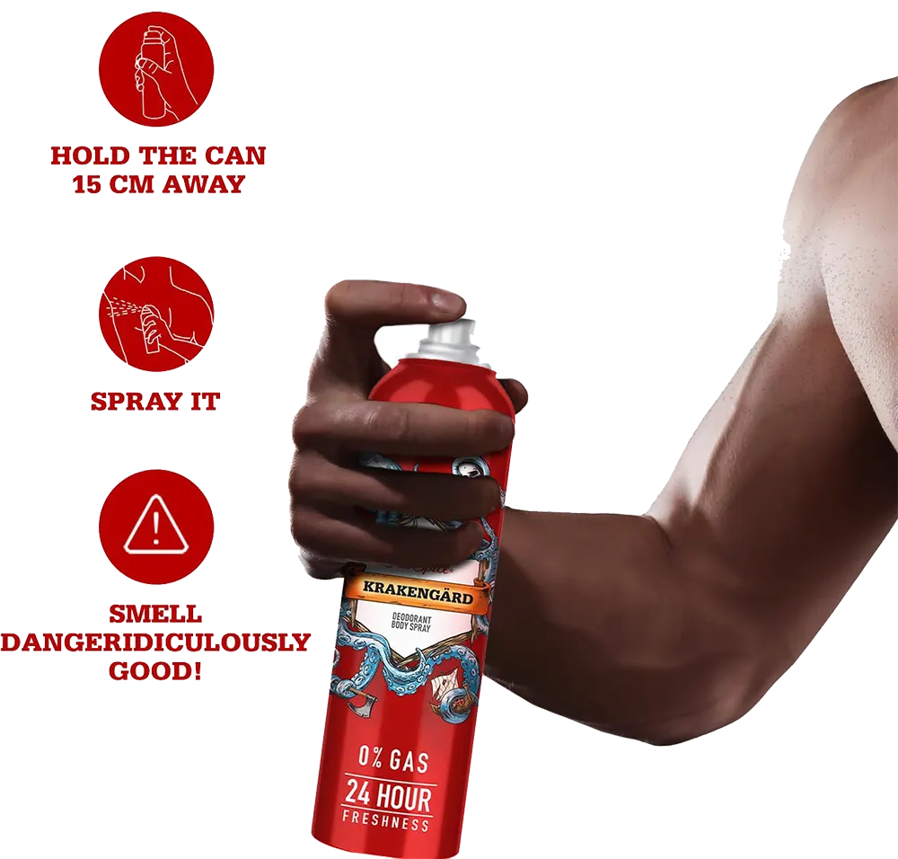 مزيل عرق سبراي كراكين جارد للرجال من اولد سبايس، 140 مل