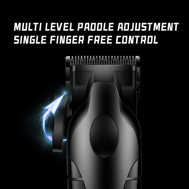 ماكينة حلاقة شعر كيمي لاسلكية للرجال ، شاشة ال اي دي ، قابلة لاعادة الشحن ، أسود ، KM-PG2290D