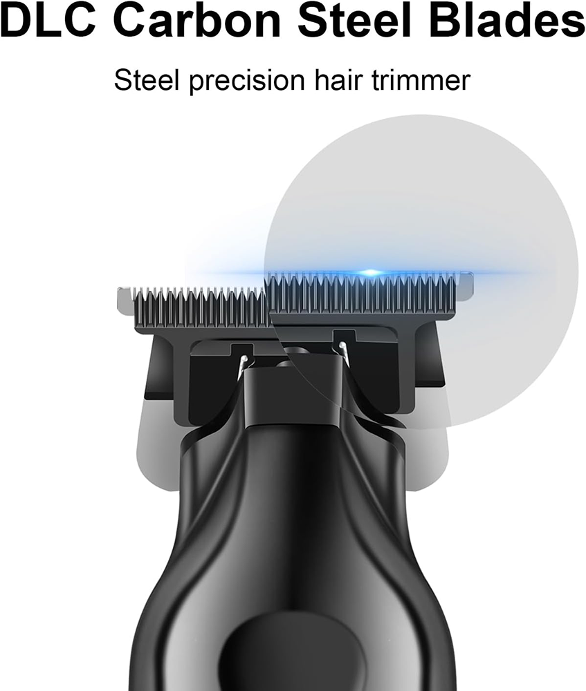 ماكينة حلاقة شعر كيمي لاسلكية للرجال ، شاشة ال اي دي ، قابلة لأعادة الشحن ، أسود ، KM-2269