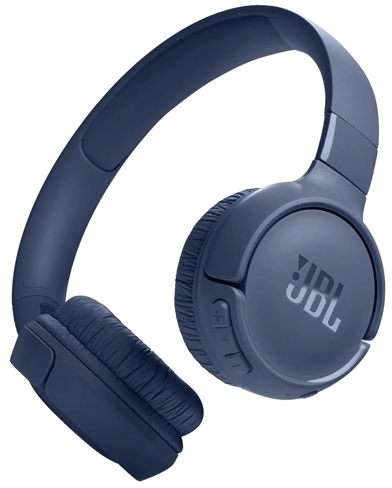 سماعة رأس لاسلكية جي بي ال تون ، بلوتوث V5.3 ، بطارية تعمل لمدة 57 ساعة ، قابلة للطي ، أزرق ، 520BT