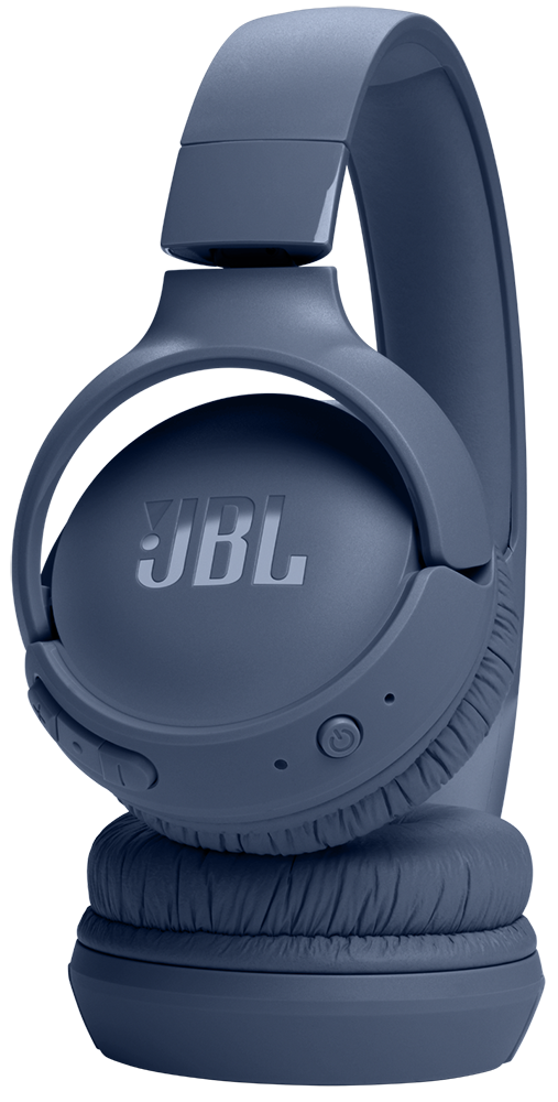 سماعة رأس لاسلكية جي بي ال تون ، بلوتوث V5.3 ، بطارية تعمل لمدة 57 ساعة ، قابلة للطي ، أزرق ، 520BT