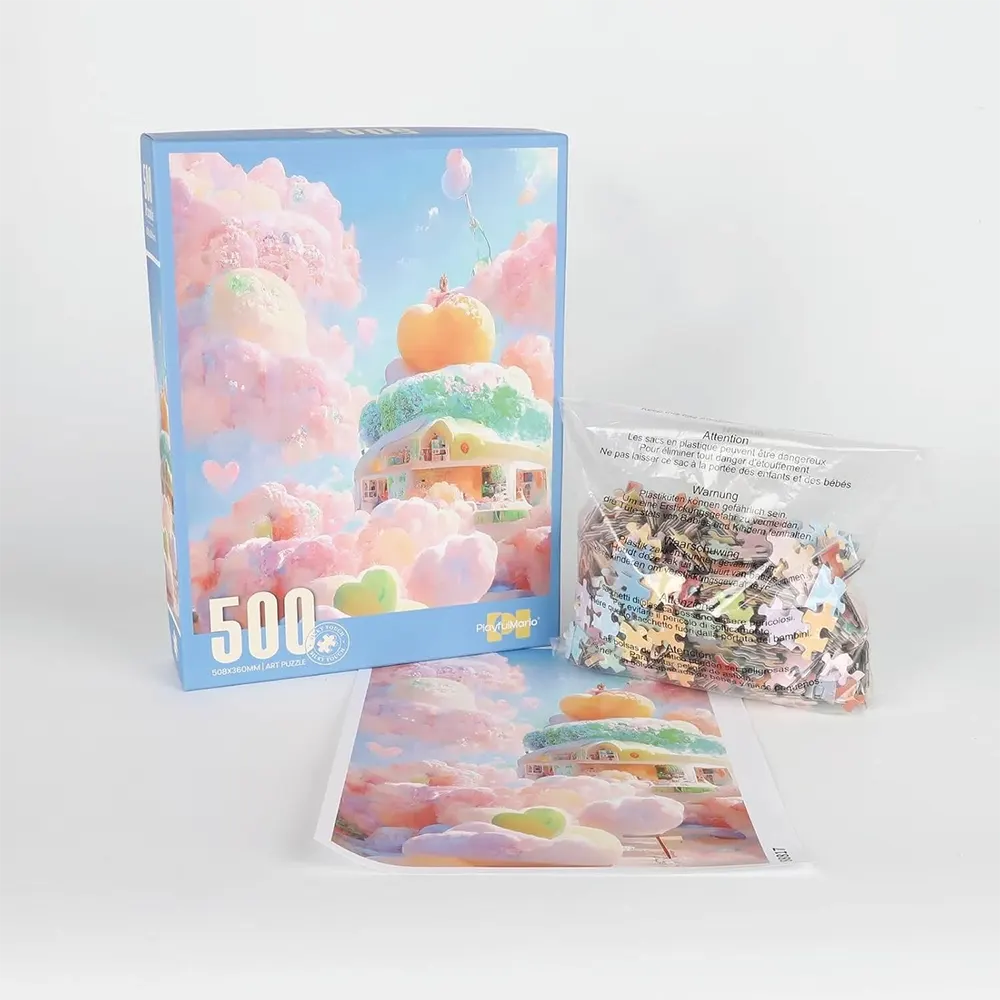 لعبة بازل تركيب صورة قطن، 500 قطعة، ألوان متعددة