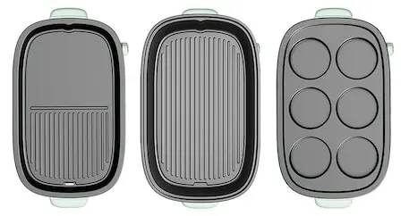 شواية كهربائية بلاك اند ديكر، 1400وات ، 4 لتر ، مع غطاء بايركس ، أسود x مينت جرين ، GMF1400 ، (ضمان انسيا) - (ضمان الوكيل)