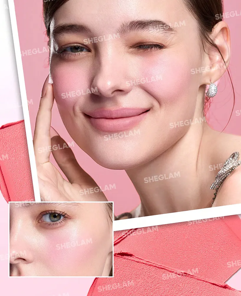 مجموعة كريم الخدود والشفاه من شيجلام، ستروبيري