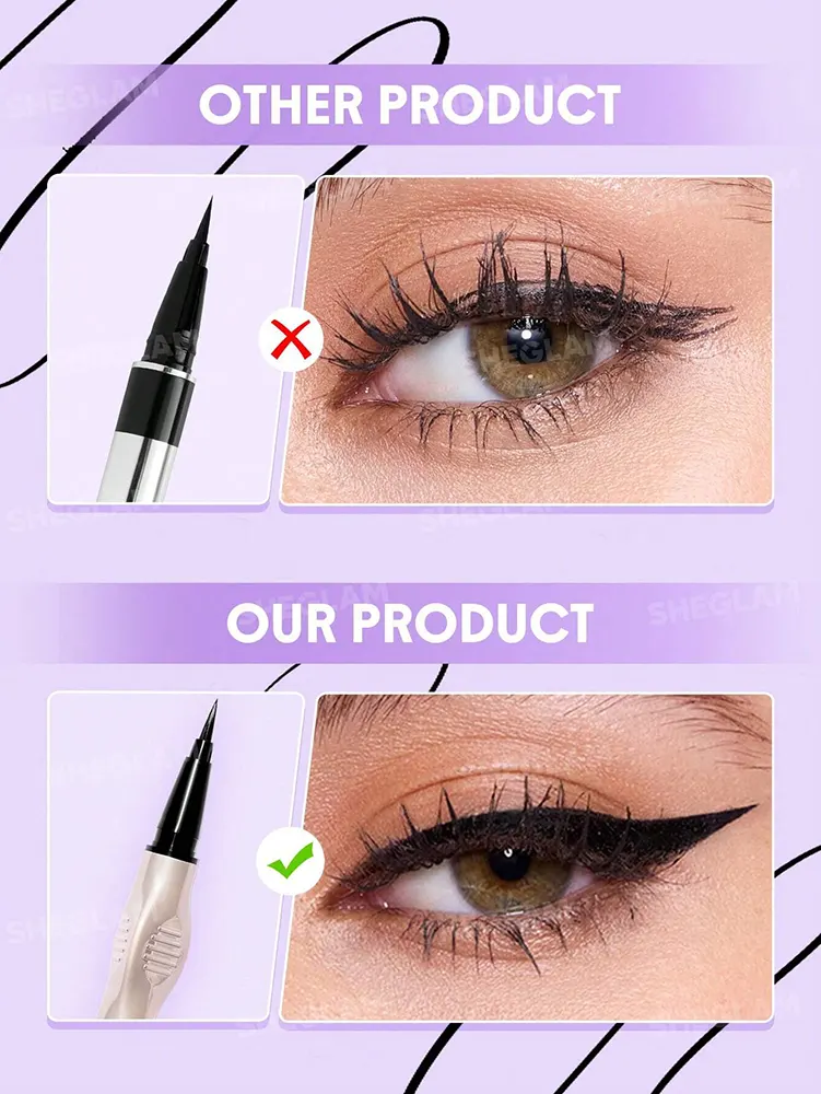 ايلاينر شيجلام سائل جلايد كونترول، اسود مات