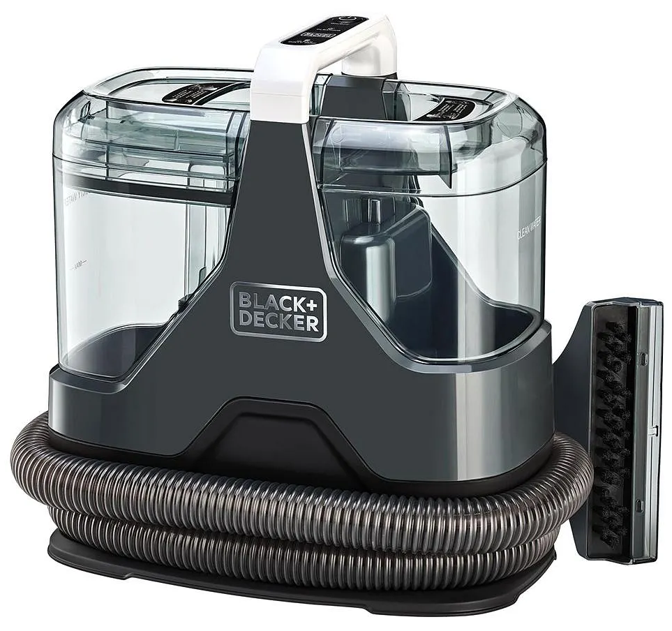 منظف بقع بلاك اند ديكر ، 600 وات ، لأزالة الأوساخ من السجاد والاريكة  والمفروشات ، نظام خزان مزدوج ، 5 ملحقات ، أسود ، BHSC600C ، (بضمان انسيا ) ( ضمان الوكيل )