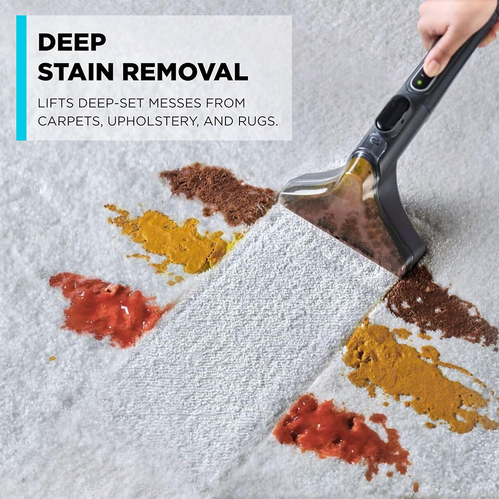 منظف بقع بلاك اند ديكر ، 600 وات ، لأزالة الأوساخ من السجاد والاريكة  والمفروشات ، نظام خزان مزدوج ، 5 ملحقات ، أسود ، BHSC600C ، (بضمان انسيا ) ( ضمان الوكيل )