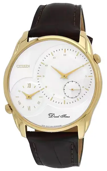 ساعة سيتيزن رجالي، عقارب، سوار جلد، أسود، AO3008-07A