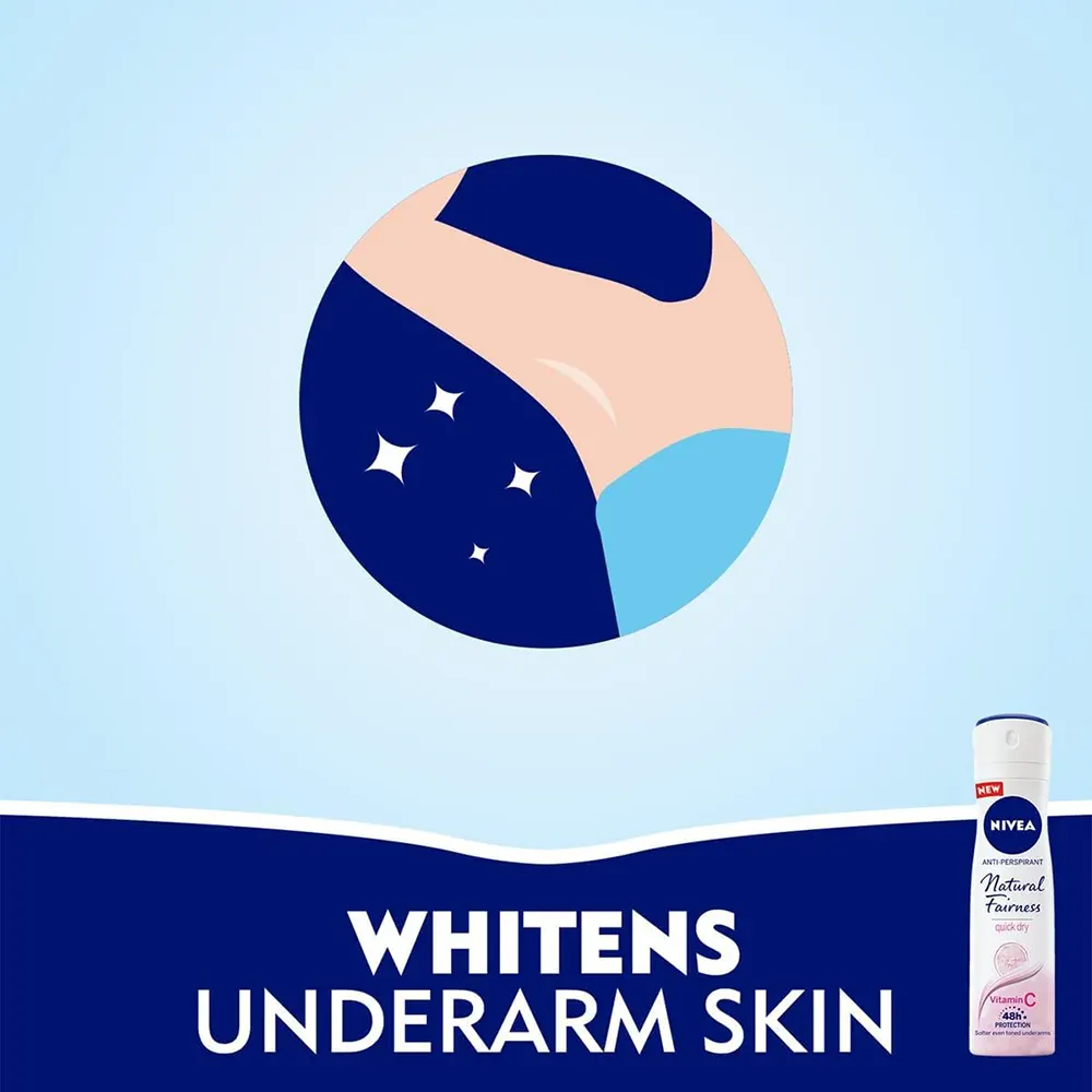 مزيل العرق بخاخ ناتشورال فيرنيس للنساء من نيفيا ، 150 مل